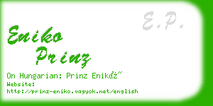 eniko prinz business card